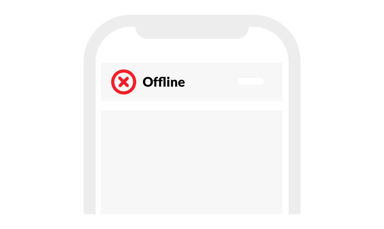 img offline status view