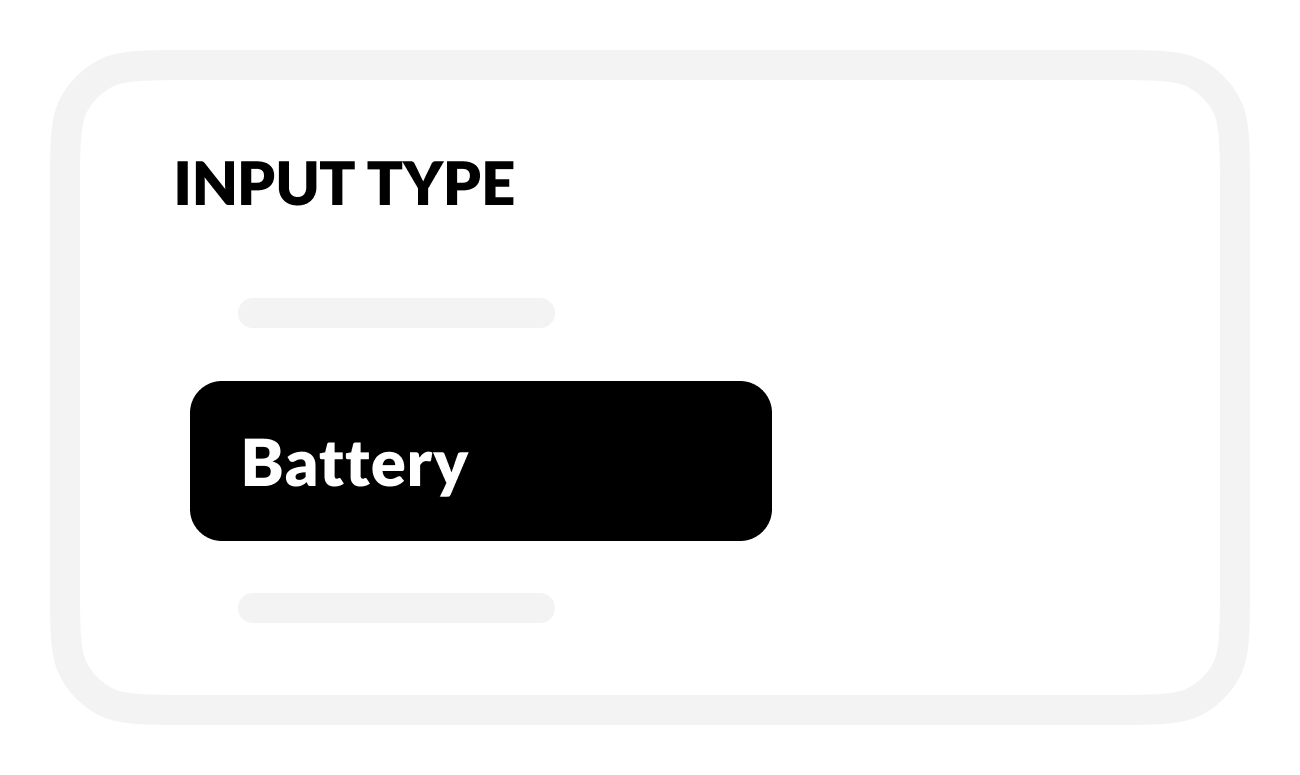 img select battery activity type