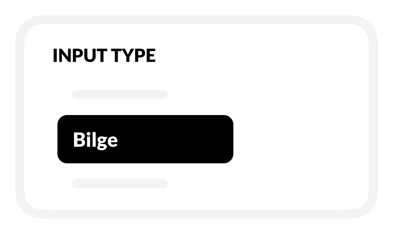 img select bilge activity type