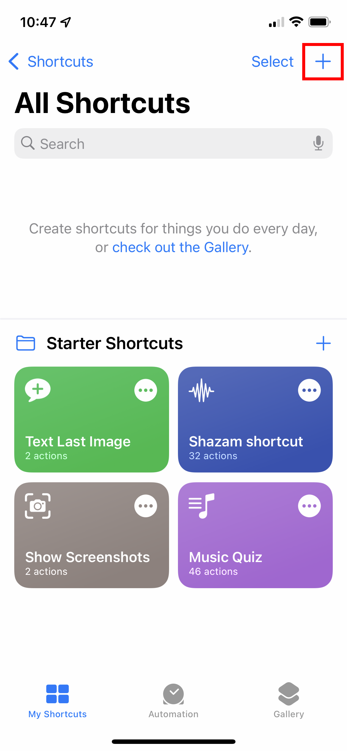 shortcuts_new_action