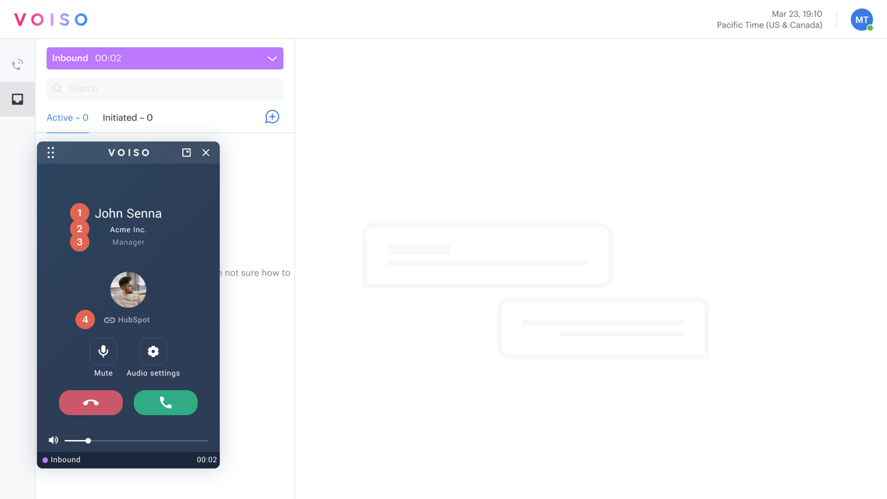 Agent Panel Contact Lookup