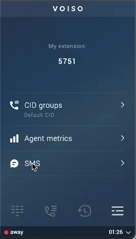 Agent Panel Send SMS Directly