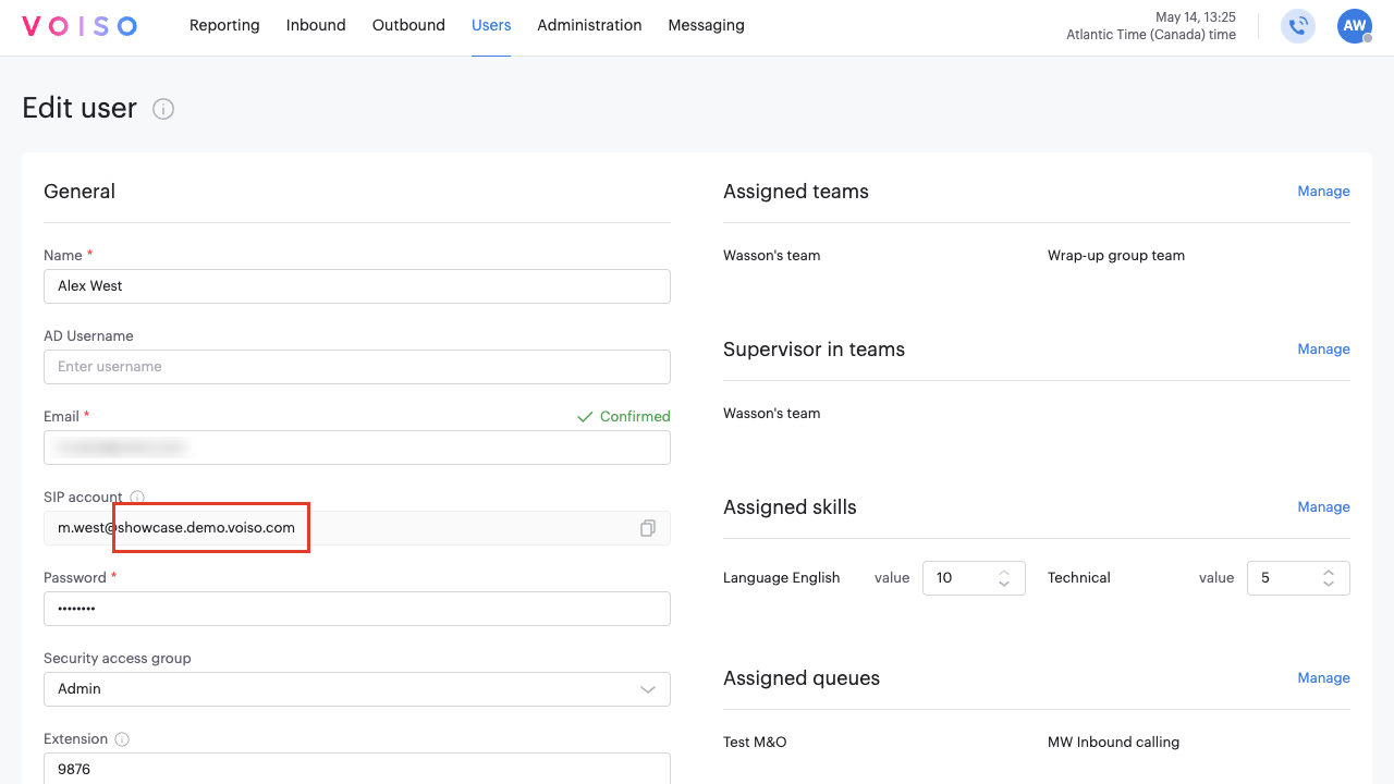 BYOB SIP address Add User Page