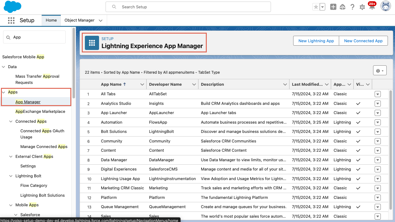 CRM Saelsforce Add Voiso Phone App Manager