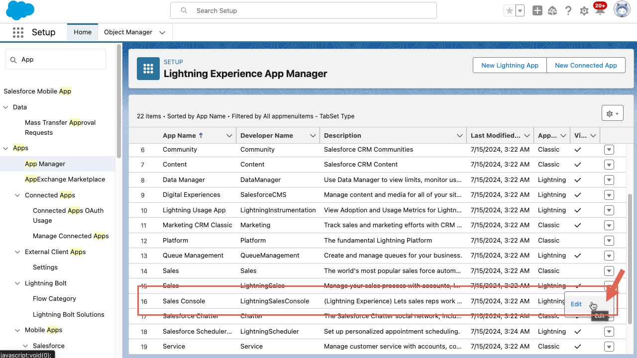 CRM Saelsforce Add Voiso Phone Edit Lightning Sales Console