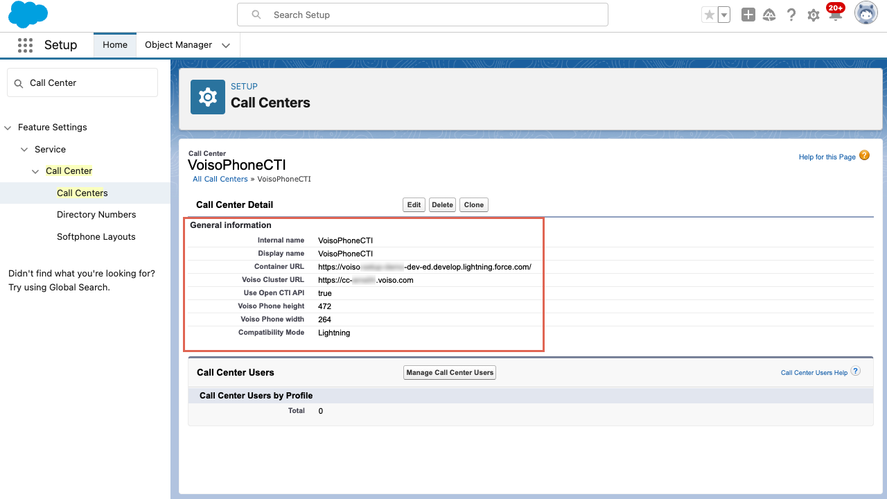 CRM Salesforce Call Center Detail Panel Updated