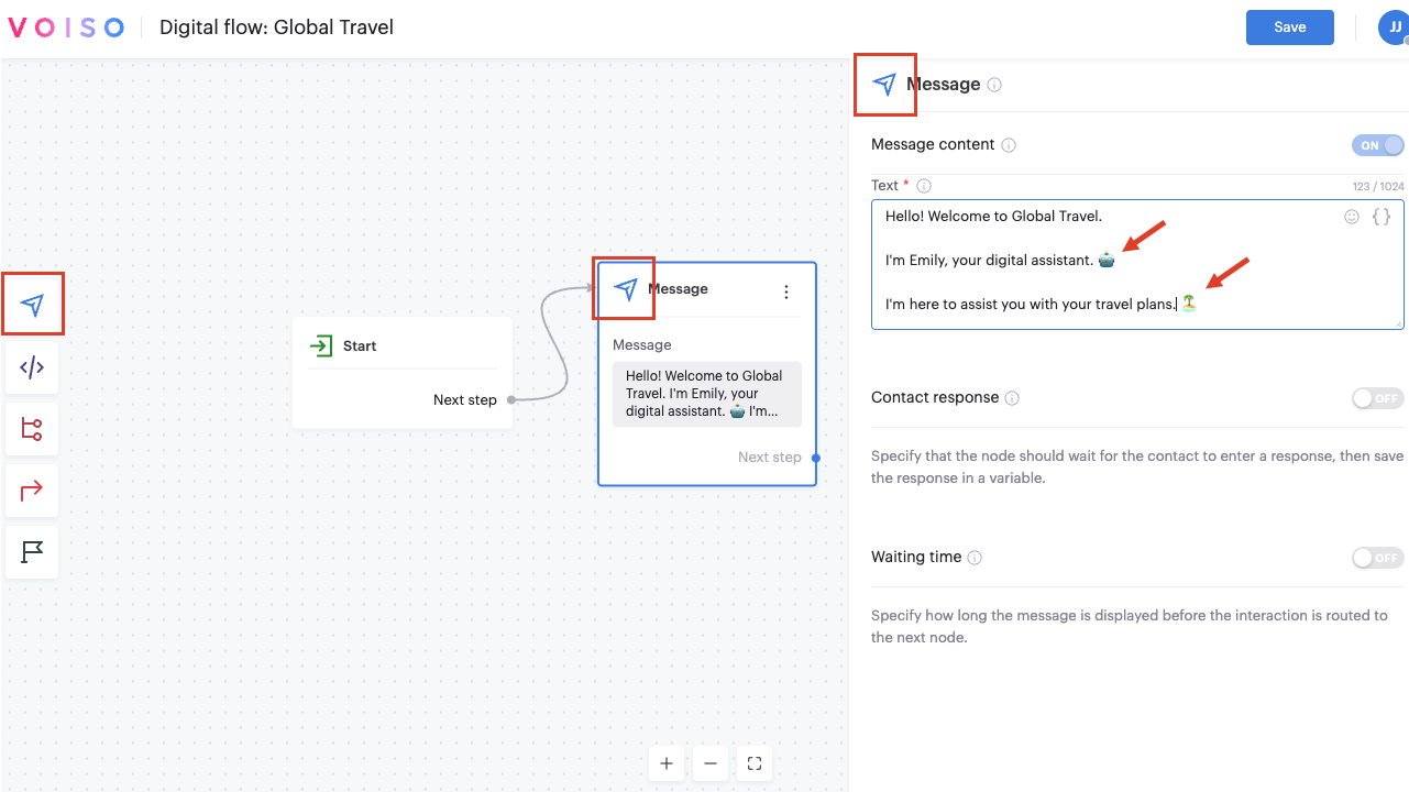 Flow Builder Chatbot Use Case Greeting And Introduction