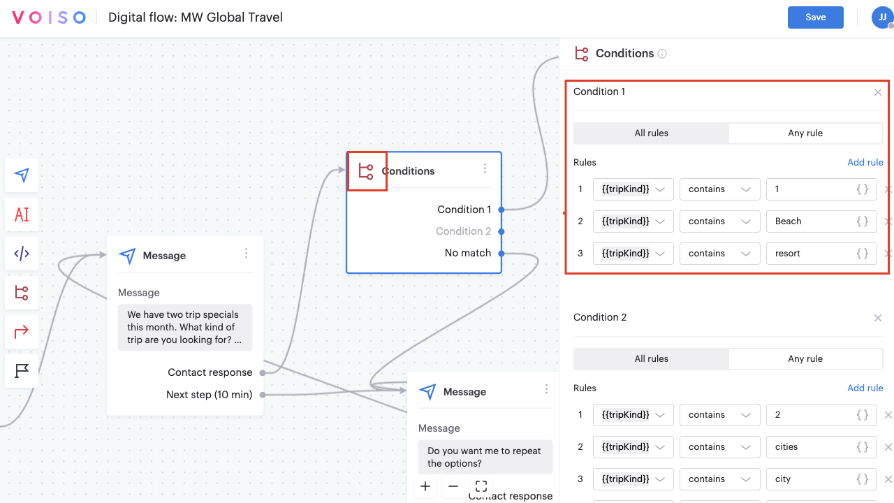 Flow Builder Chatbot Use Case Testing The Secondary Options