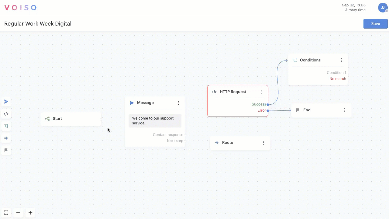 Flow Builder Digital Message Node Making Connections