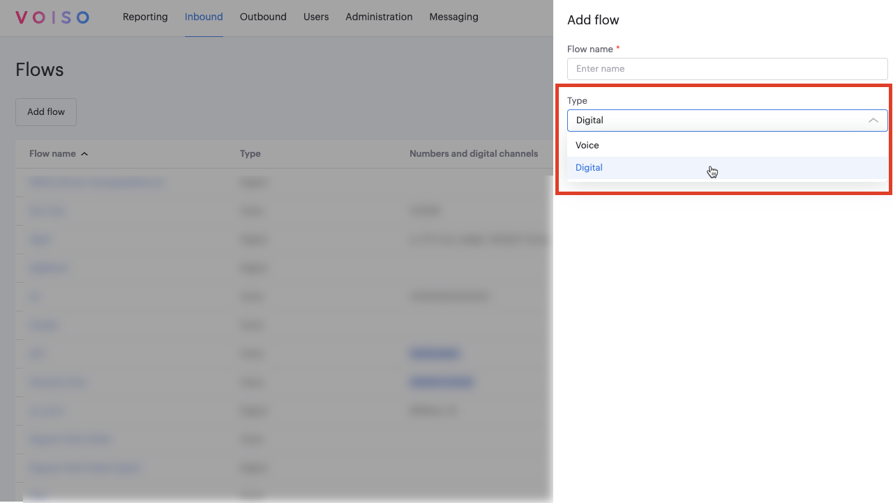 Flow View Assigned Digital Channels