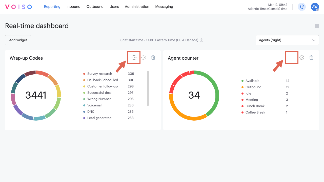 Reports And Scheduled Reports Widgets 