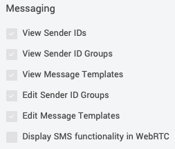 SMS Configuration SAG Messaging Settings