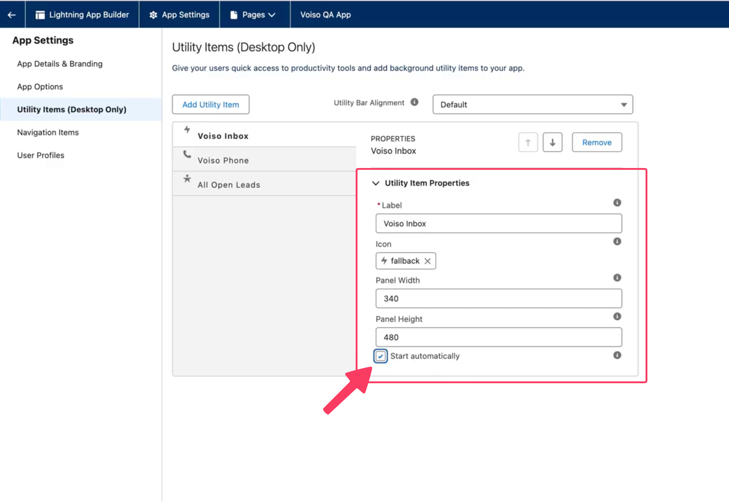 SalesforceInboxUtilitySettings