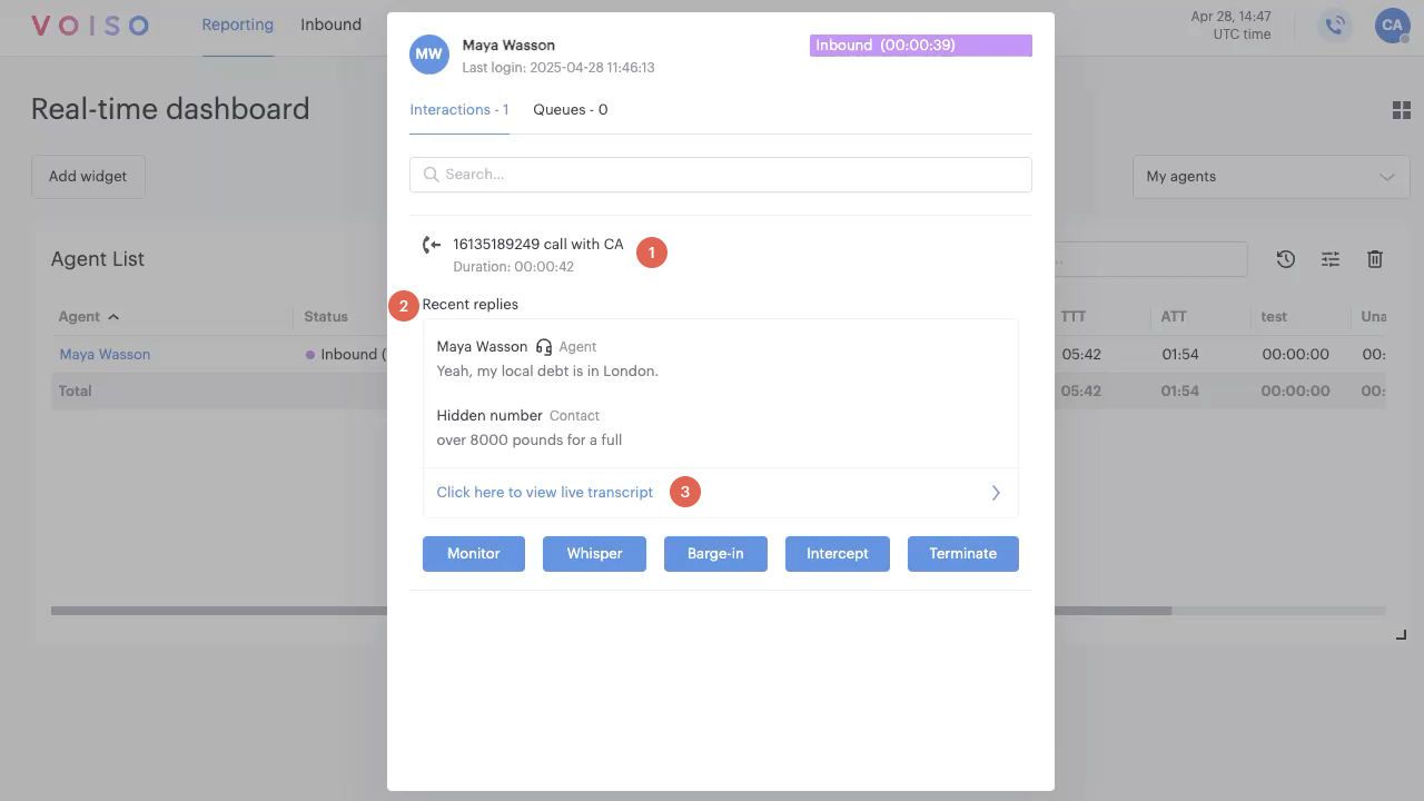 Supervisor Agent Zoom Real-time Transcript Monitoring Agent Zoom