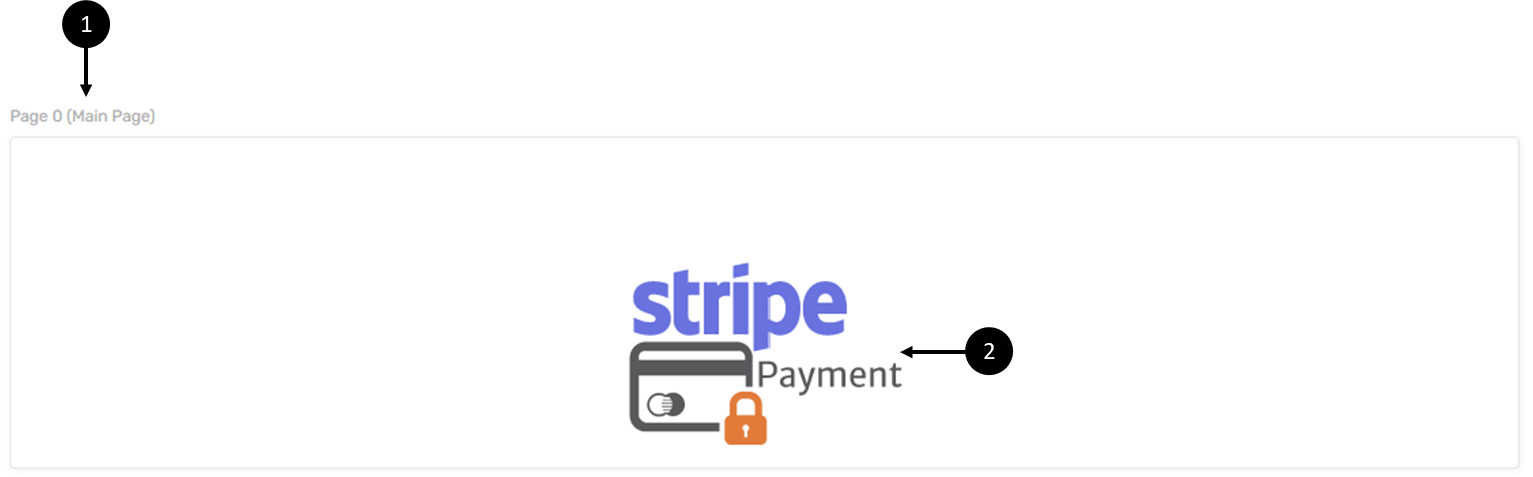 A Main Page with an added Stripe Payment component.