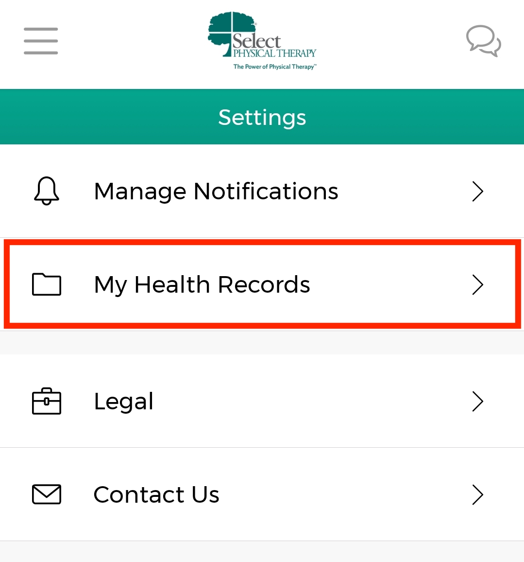 MYSelectPT_Mobile App_App Functions_My Health Records.jpg