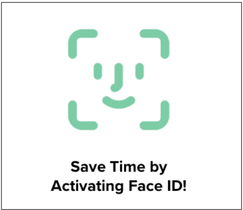 Log in with FaceID and TouchID