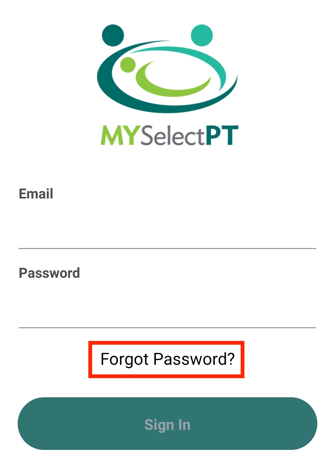 MYSelectPT_Mobile App_App Functions_Sign In_Forgot Password.jpg