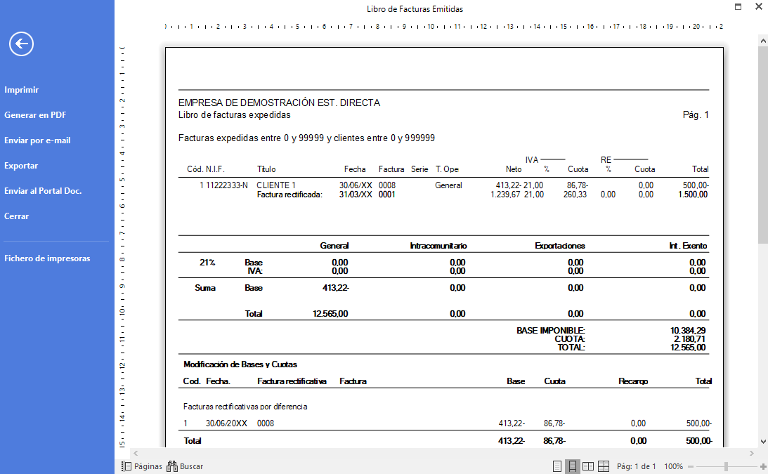 E Generar Listado Solo De Facturas Rectificativas En Estimaci N