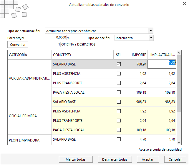 Interfaz de usuario gráfica, Aplicación, Tabla  Descripción generada automáticamente