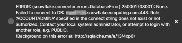 Error_Snowflake_Incorrect_Role