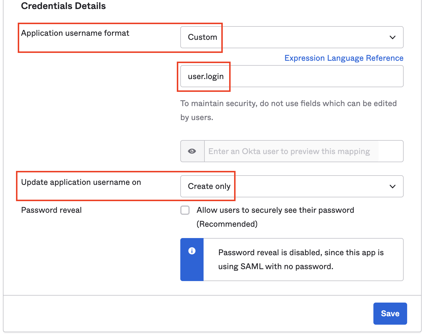 SAML SSO integration with Okta