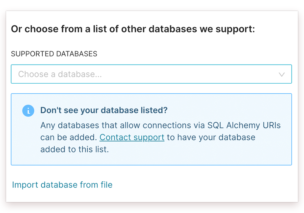 Select_Supported_Database