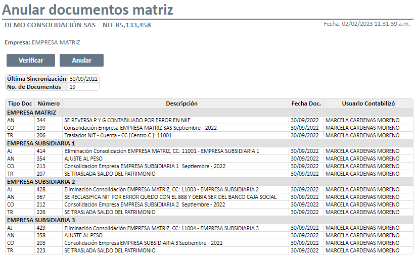 Anular documentos matriz3