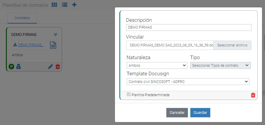 AsociarTemplateConPlantilla