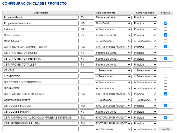 ConfigClasesProyecto