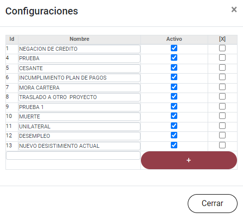 ConfigracionDeTramitesParaDesistimiento