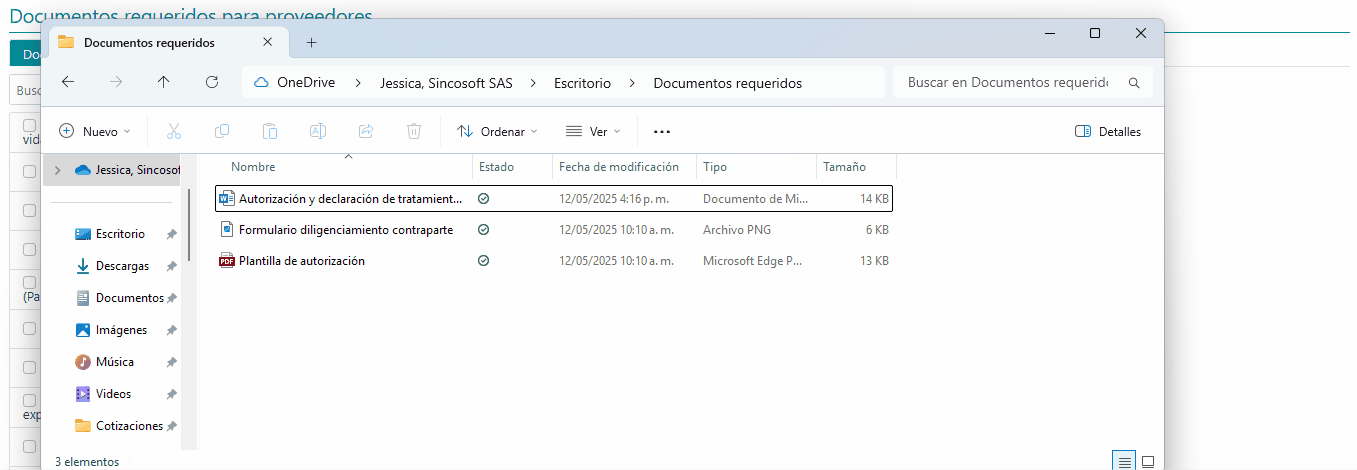 Documentos requeridos 21