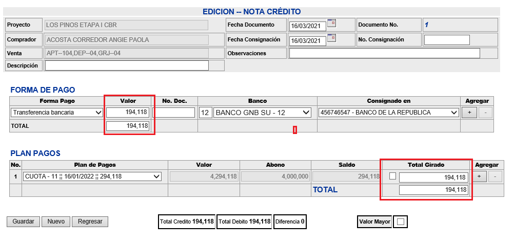 EdicionNotaCredito41