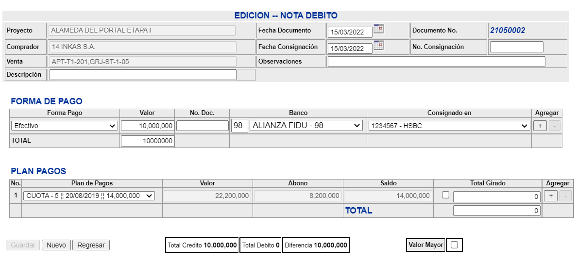 EdicionNotaDebito31