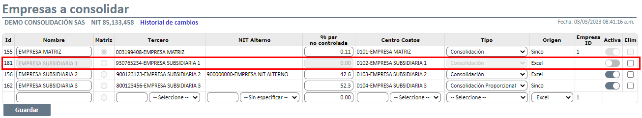 Empresas a consolidar5