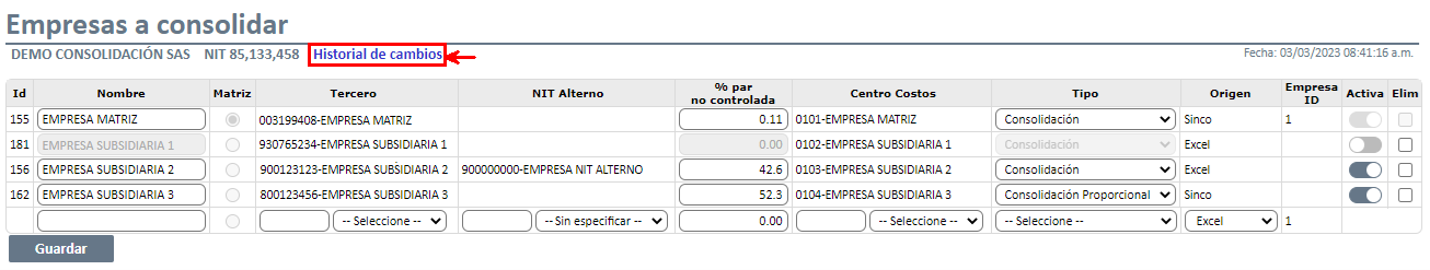 Empresas a consolidar6