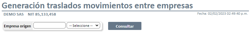 Generación traslados movimientos entre empresas1