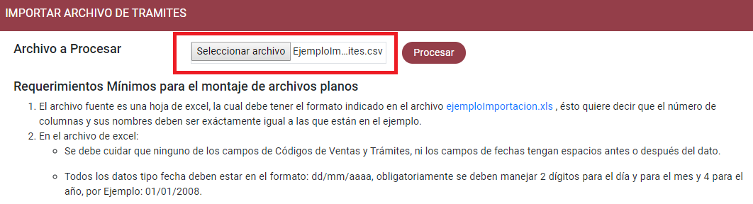 ImportaciónTramitesDesdeExcel