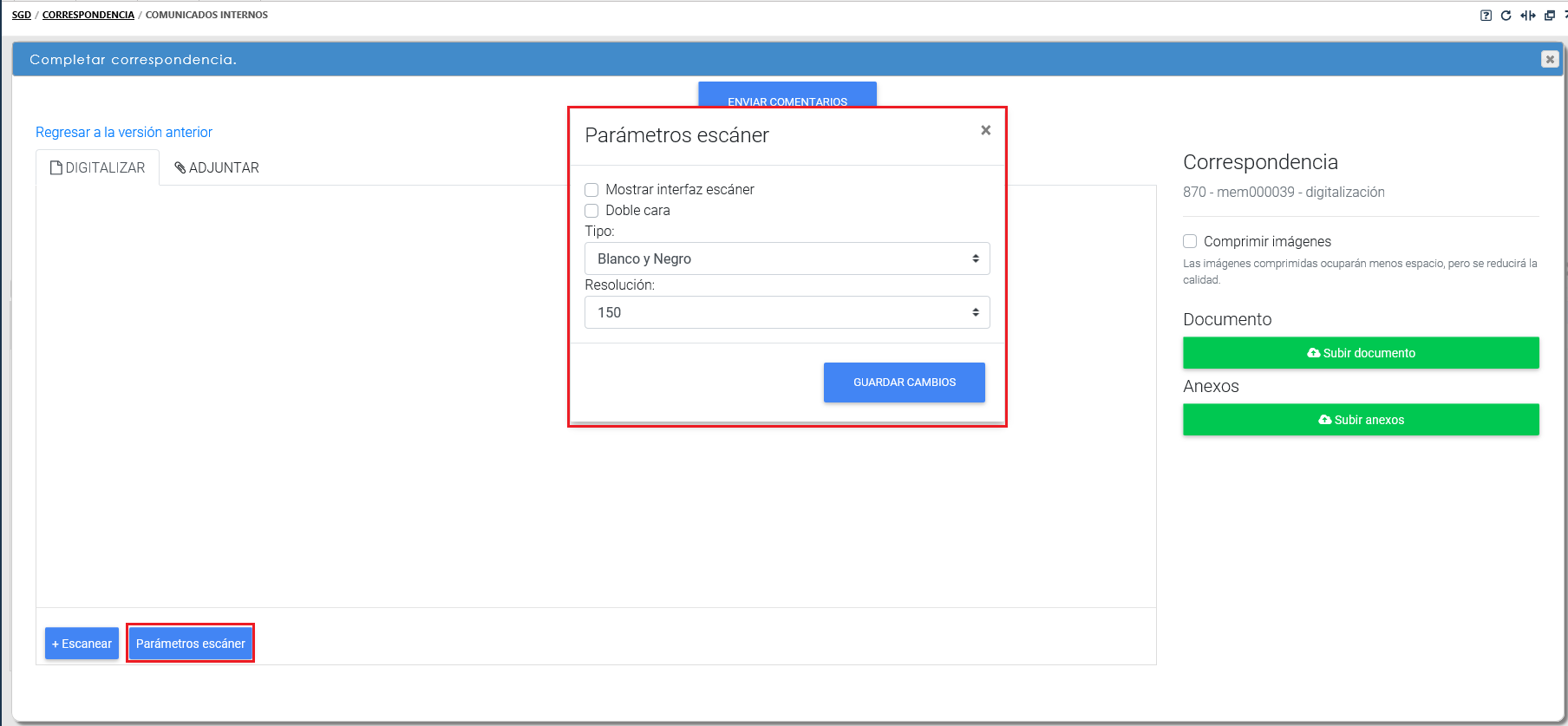 ParametrosEscaner