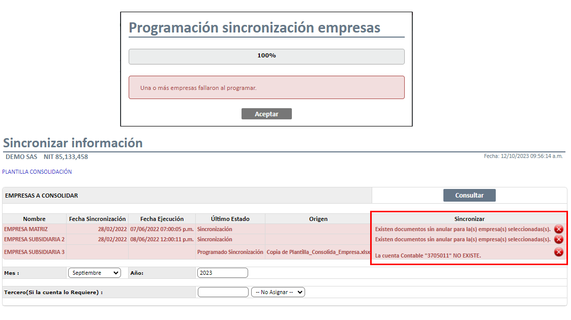 Sincronizar información6