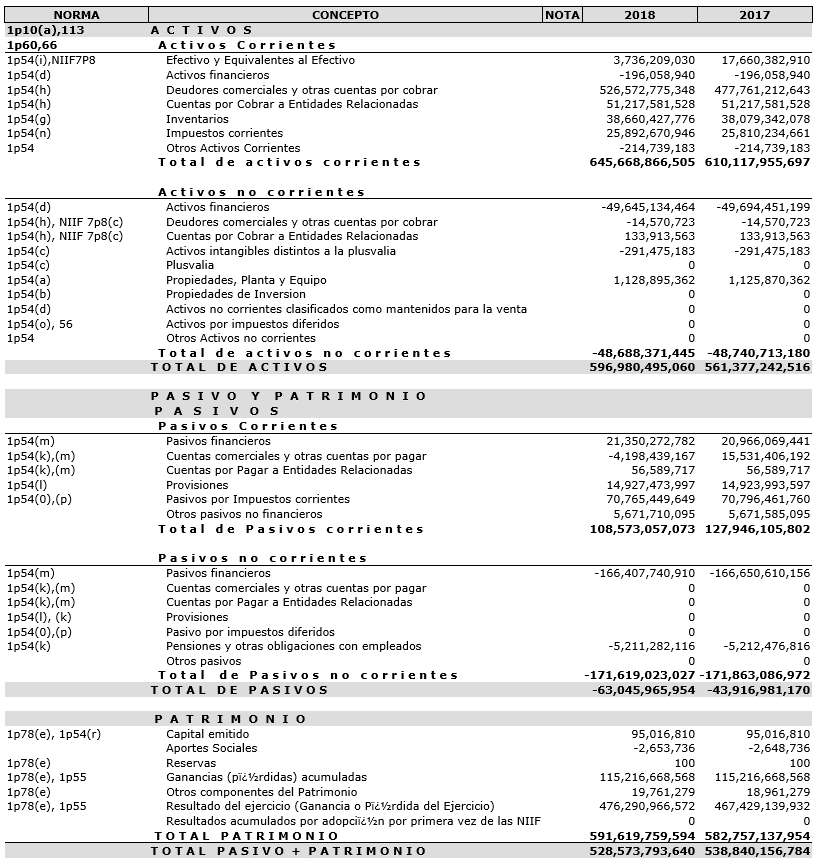 VISOR DE ESTADOS FINANCIEROS PERSONALIZADOS NIIF3