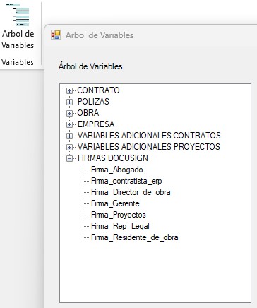 VariablesDocuSign