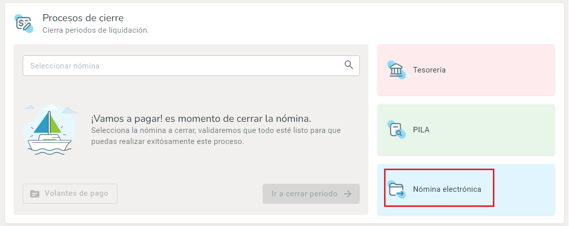 Ingresar a la nómina electrónica