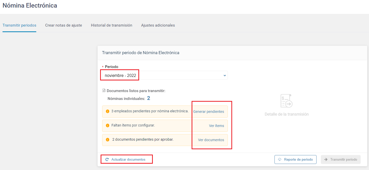 Pendientes de la nómina electrónica