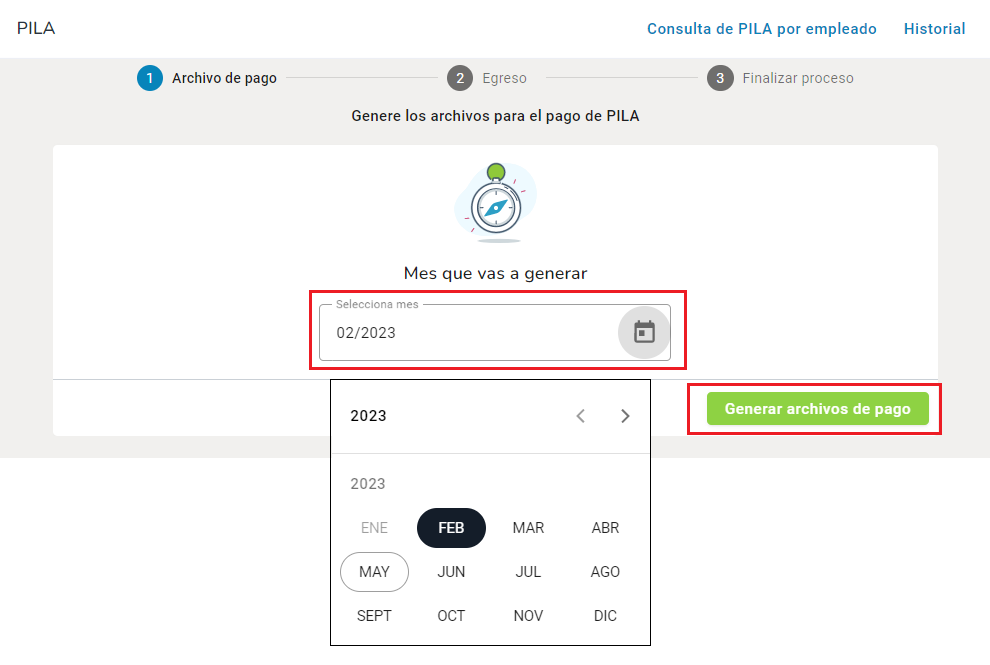 Reiniciar el mes y generar la seguridad social