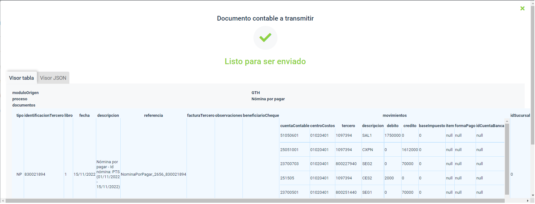 Validar el documento con Sinco ERP