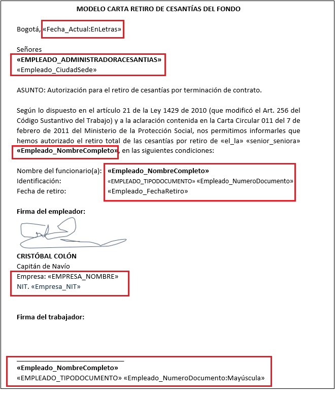 Consulta de documentos en empleados retirados