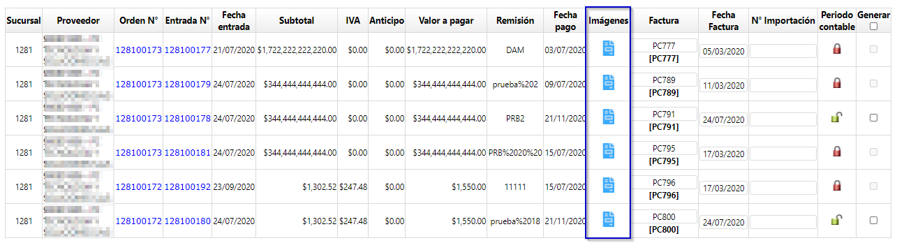 integracionesGeneracionCXPEntrada