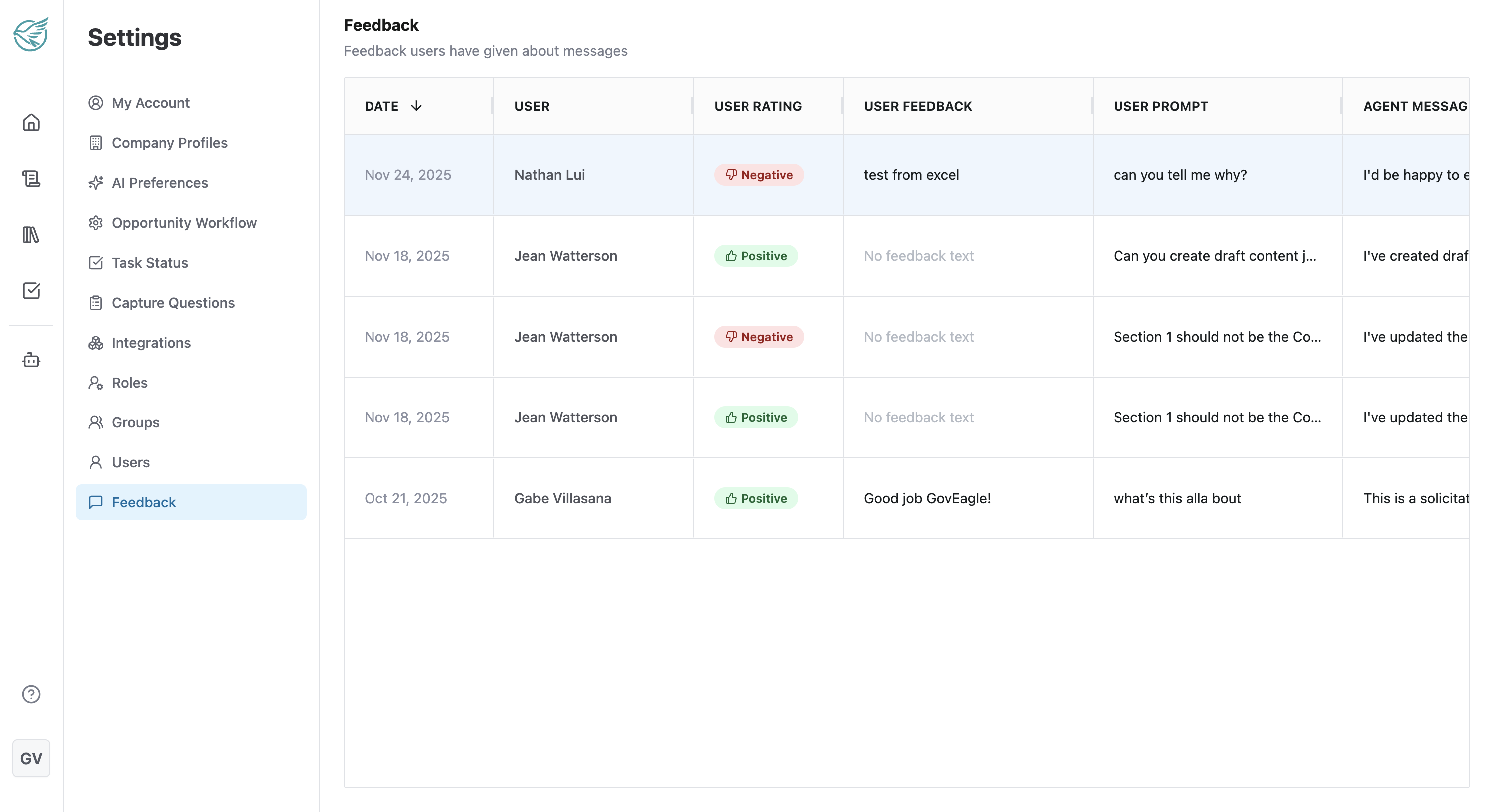 Reviewing User Feedback
