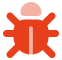 A stylized bug icon representing a software issue or error notification.